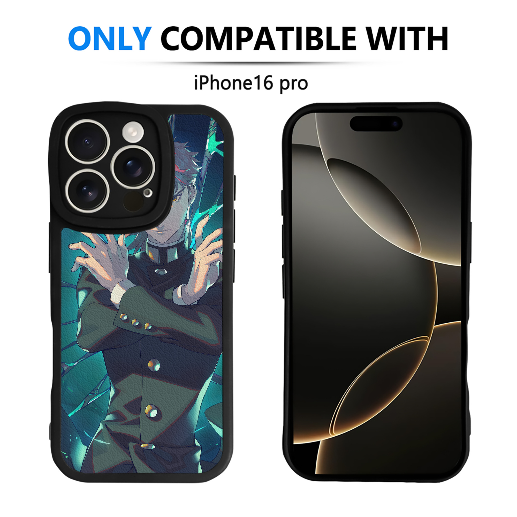 （画像用） ジョジョの奇妙な冒険 JoJo's Bizarre Adventure 【iPhone 16シリーズ対応】シリコンスマホケース（レザー調） 材質：シリコン